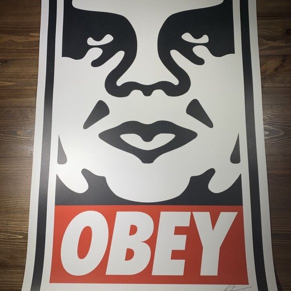 Shepard Fairey Obey Classic Icon Art Print Poster Signed 24x36 Andre The Giant - Picture 1 of 2